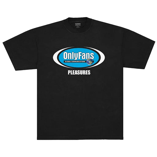 Pleasures X Only Fans Communication T-Shirt - Black Front