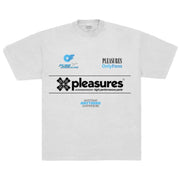 Pleasures X Only Fans Helmet T-Shirt - White Front