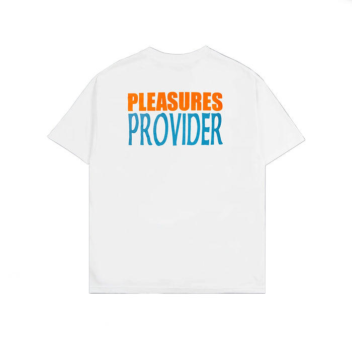 Pleasures x N.E.R.D. Provider T-Shirt - White | Underground Skate Shop