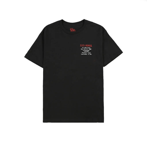 Pleasures  x Triple Five Soul Biz Card T-Shirt - Black | Underground Skate Shop