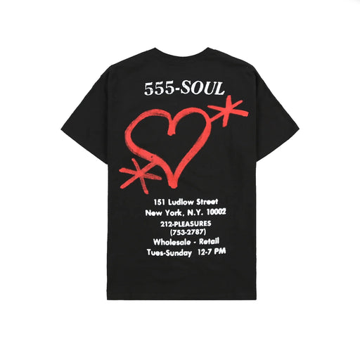 Pleasures  x Triple Five Soul Biz Card T-Shirt - Black | Underground Skate Shop