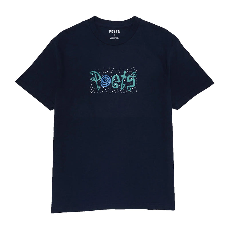 Poets Clique T-Shirt - Navy