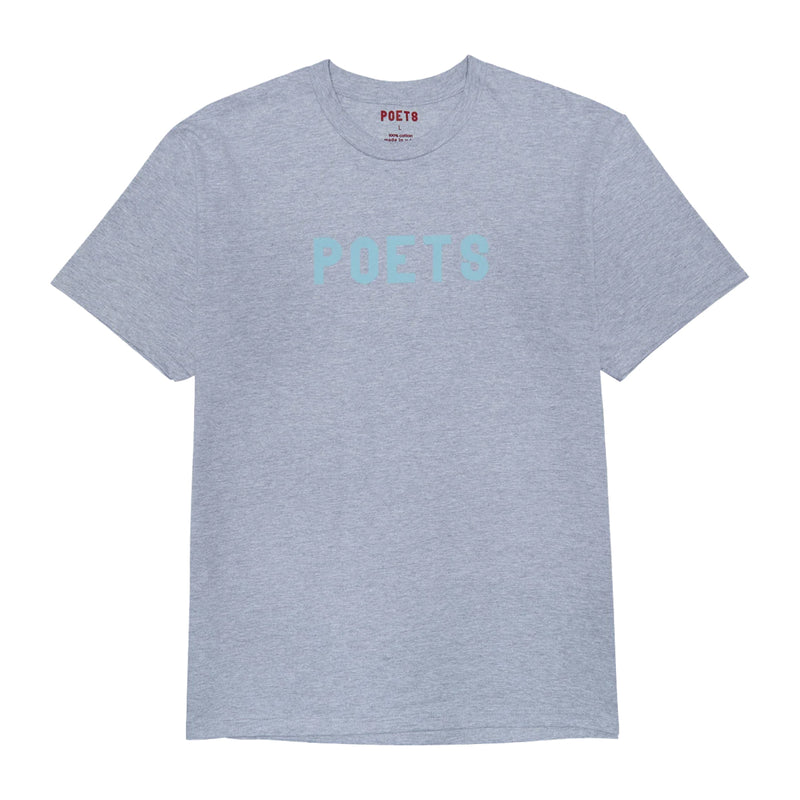 Poets OG Flocked T-Shirt - Heather Grey