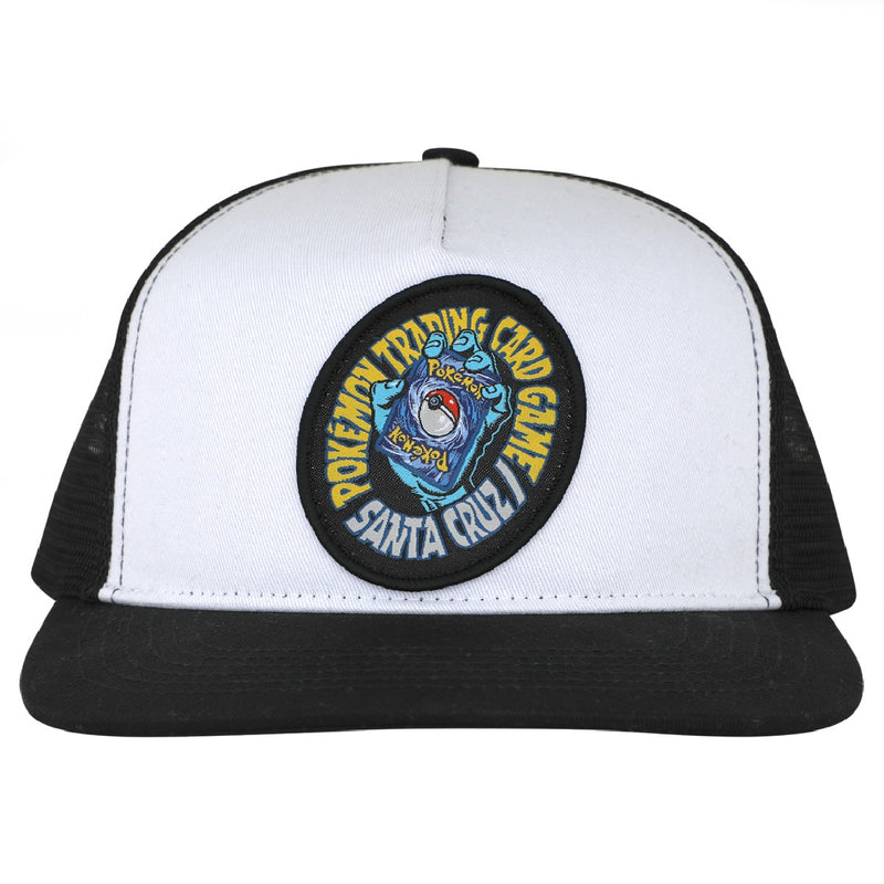 Pokemon x Santa Cruz TCG Hand Youth Trucker - Black/White Front