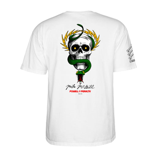 Powell Peralta Mike McGill Skull T-Shirt - White Back