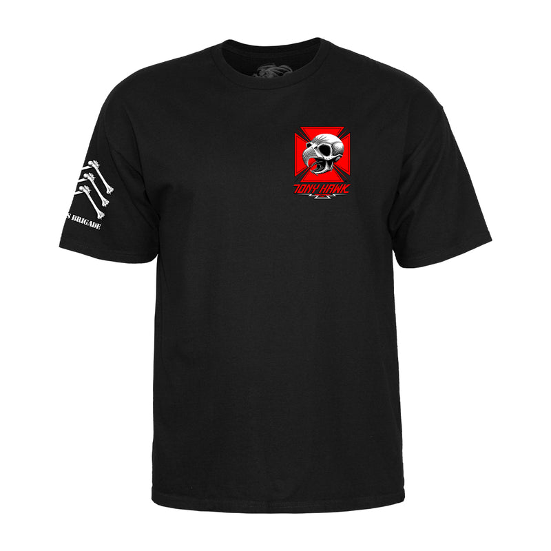 Powell Peralta Tony Hawk Bird T-Shirt - Black Front
