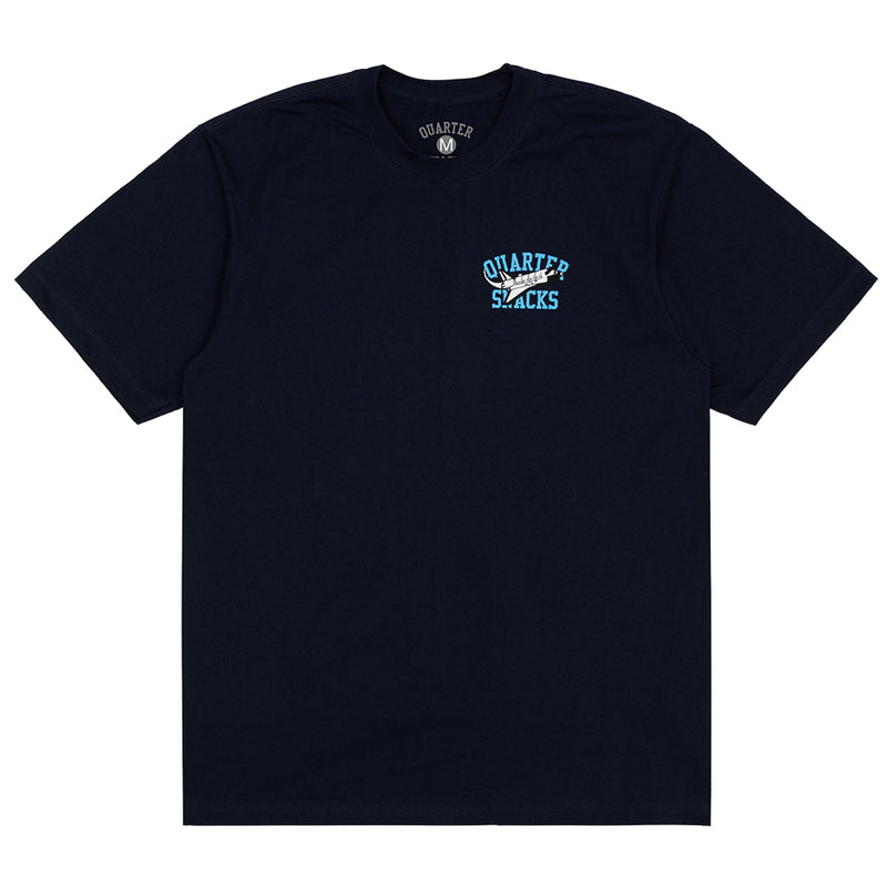 Quarter Snacks Lets Get It T-Shirt - Navy Front