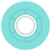 Ricta Cloud Transparent Aqua/White Wheels 78a 57mm Back