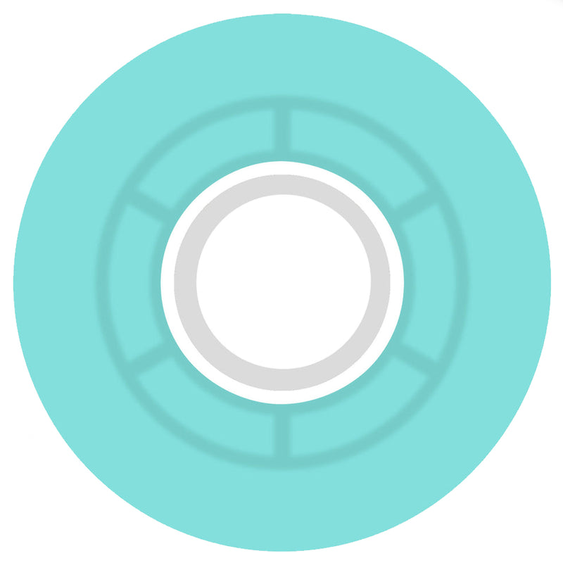 Ricta Cloud Transparent Aqua/White Wheels 78a 57mm Back