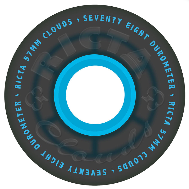 Ricta Cloud Transparent Black/Blue Wheels 78a 57mm