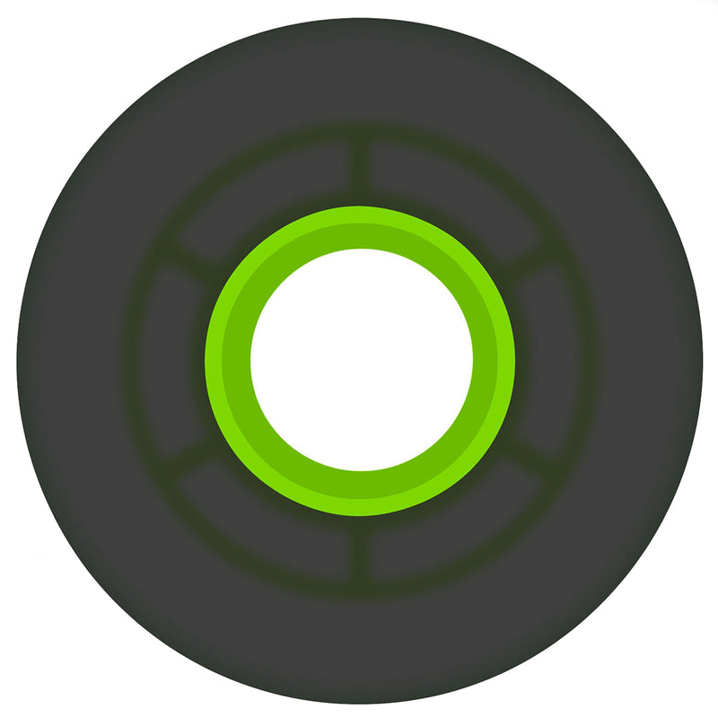 Ricta Cloud Transparent Black/Green Wheels 78a 55mm Back