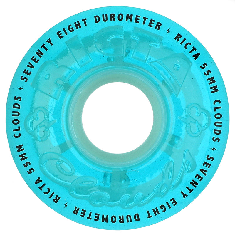 Ricta Cloud Transparent Blue Wheels 78a 55mm Front