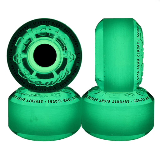 Ricta Cloud Transparent Blue Wheels 78a 55mm Set Glow