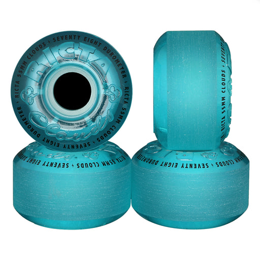 Ricta Cloud Transparent Blue Wheels 78a 55mm Set