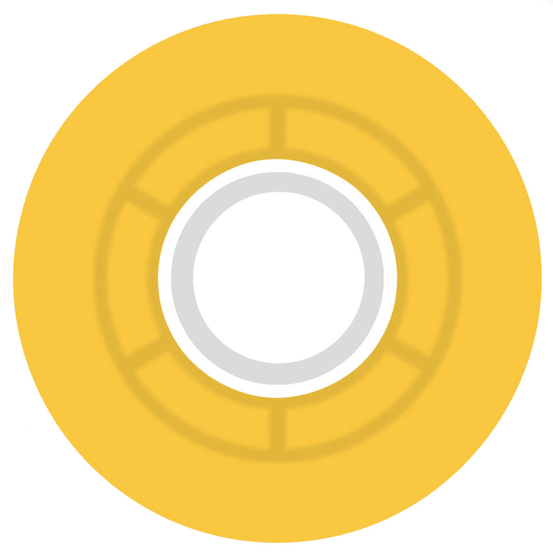 Ricta Cloud Transparent Citrus/White Wheels 78a 55mm Back