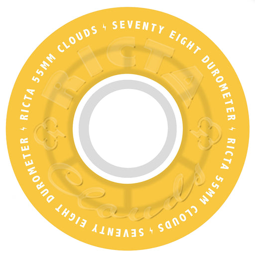 Ricta Cloud Transparent Citrus/White Wheels 78a 55mm Front