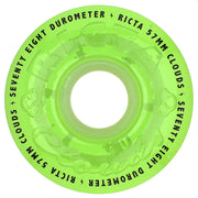 Ricta Cloud Transparent Green Wheels 78a 57mm Front
