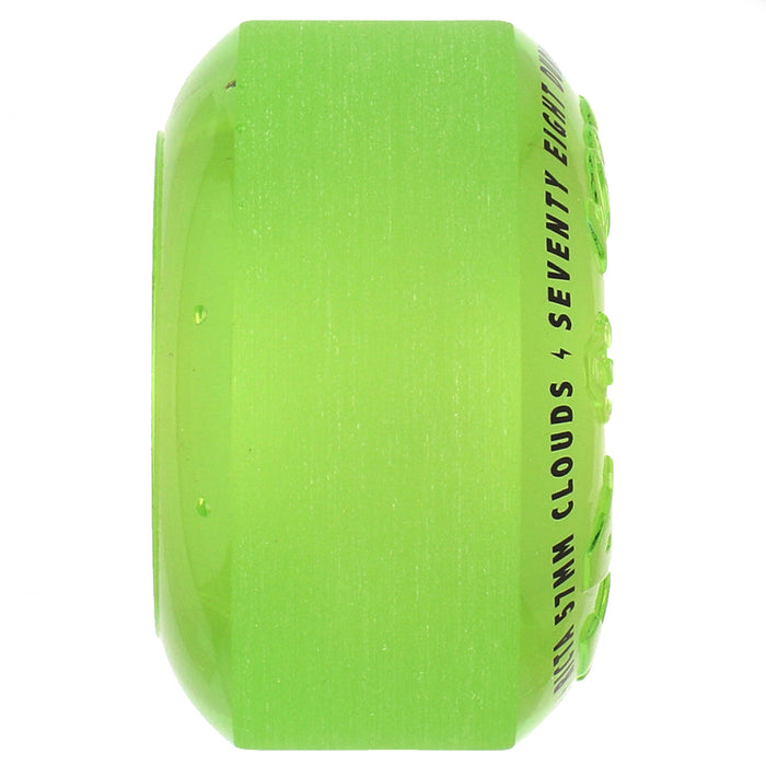 Ricta Cloud Transparent Green Wheels 78a 57mm Side