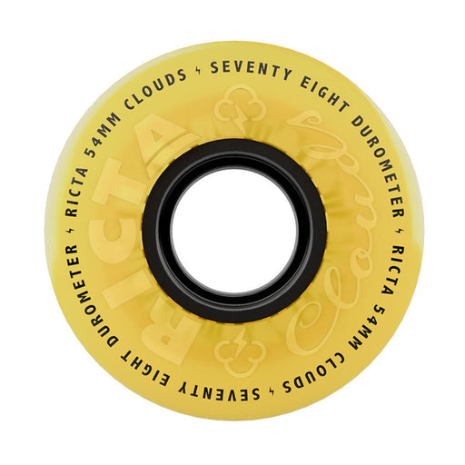 Ricta Cloud Transparent Yellow/Black Wheels 78a 54mm Front