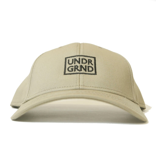 Underground Box Logo Snap Back Hat - Sand | Underground Skate Shop