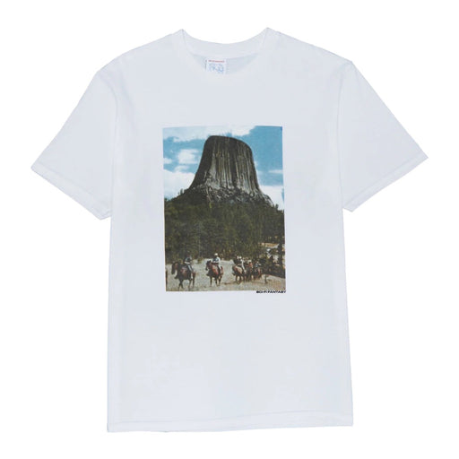 Sci-Fi Fantasy Devil's Tower T-Shirt - White