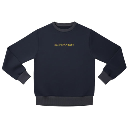 Sci-Fi Fantasy Logo Crew Neck - Navy