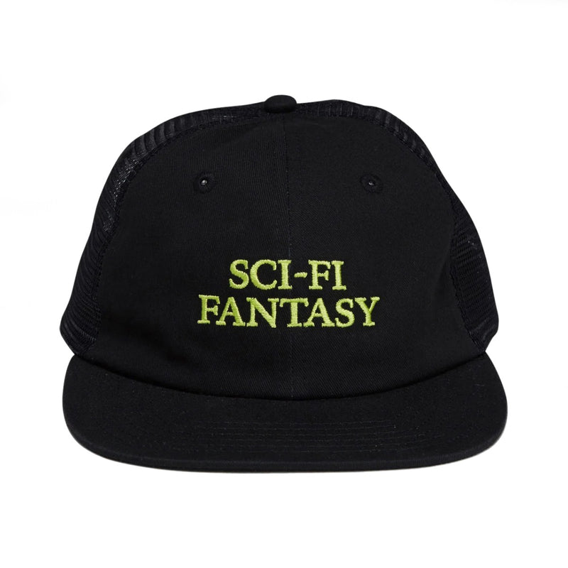 Sci-Fi Fantasy Logo Trucker - Black Front