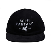 Sci-Fi Fantasy Pegasus Corduroy Cap - Black Front