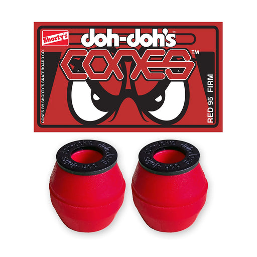 Shortys Doh Doh Cones Bushings - 95a Red Firm