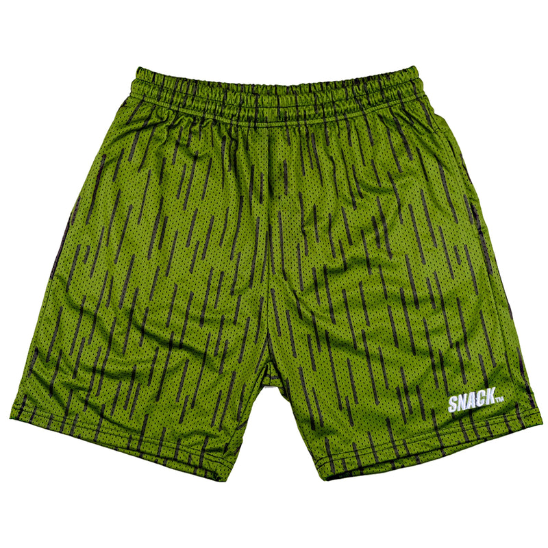 Snack Rain Camo Mesh Shorts - Green