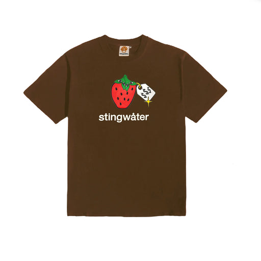 Stingwater Organic Strawberry T-Shirt - Brown | Underground Skate Shop