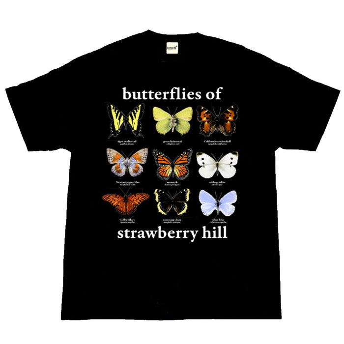 Strawberry Hill Philosophy Club Butterflies T-Shirt - Black