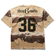 Three 6 Mafia x HUF Football Jersey - Camo Back