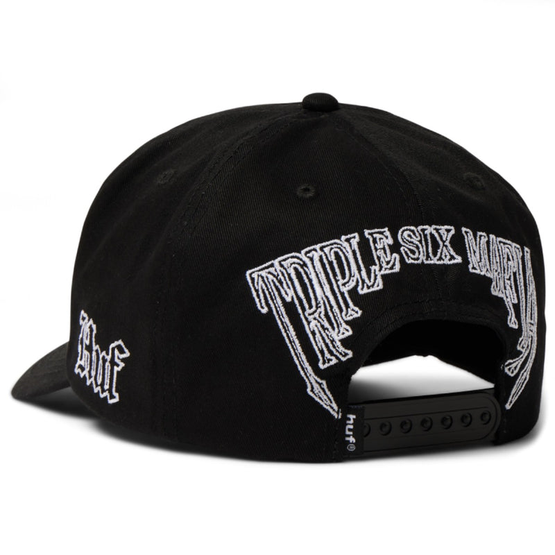 Three 6 Mafia x HUF Snapback - Black Back