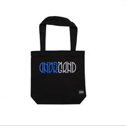 Underground Ambigram Tote Bag - Black Canvas front