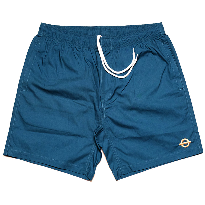 Underground Beach Logo Shorts - Atlantic Blue Front