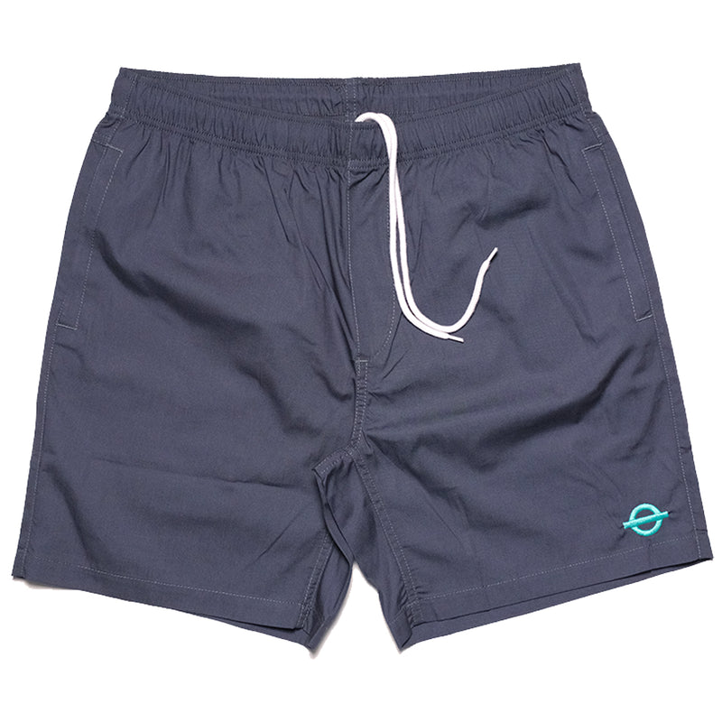 Underground Beach Logo Shorts - Petrol Blue Front