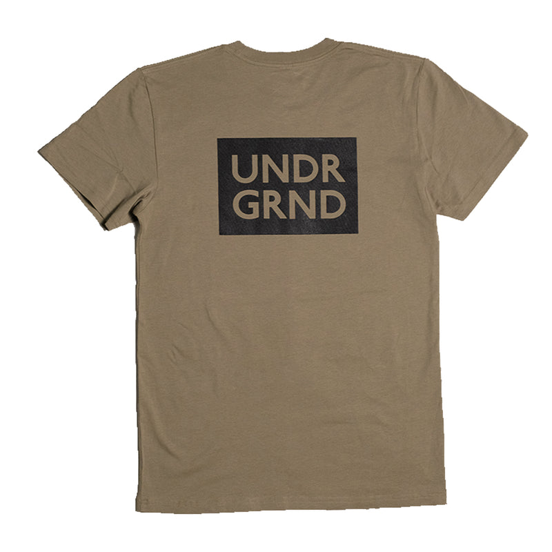 Underground Box Logo T-Shirt - Eucalyptus Back