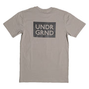 Underground Box Logo T-Shirt - Granite Grey Back