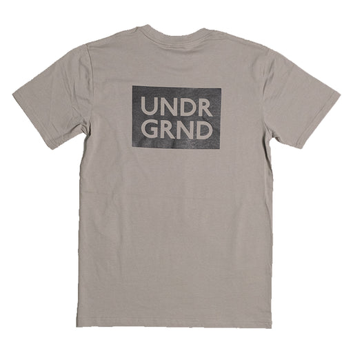 Underground Box Logo T-Shirt - Granite Grey Back