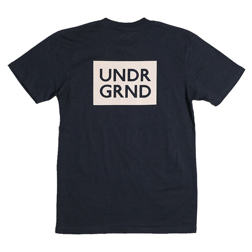 Underground Box Logo T-Shirt - Navy Back