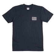 Underground Box Logo T-Shirt - Navy Front