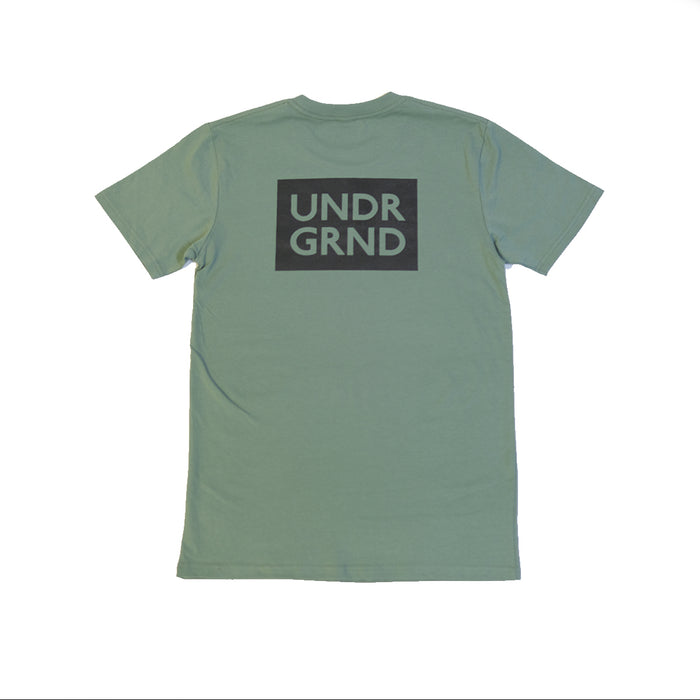 Underground Box Logo T-Shirt - Sage | Underground Skate Shop