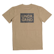 Underground Box Logo T-Shirt - Sand Back