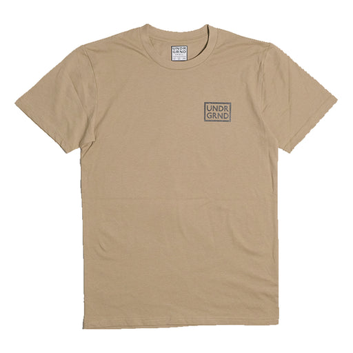 Underground Box Logo T-Shirt - Sand Front