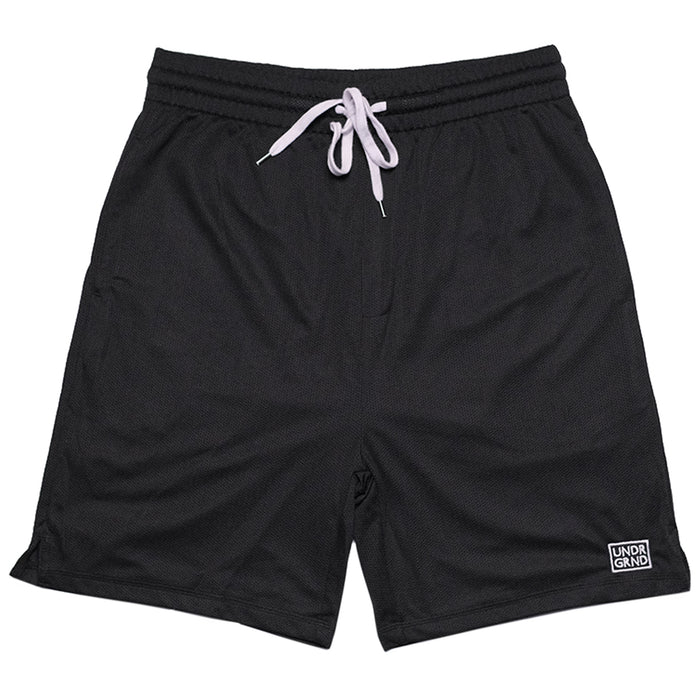 Underground Court Box Logo Shorts - Black Front