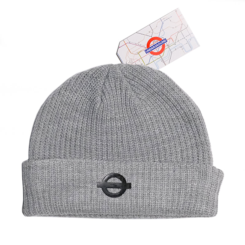 Underground Logo Cable Beanie - Grey Heather