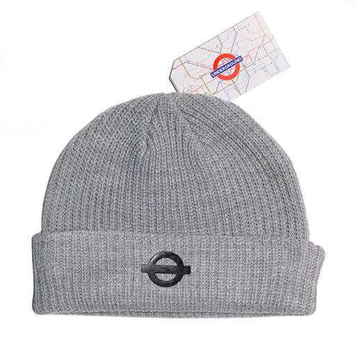 Underground Logo Cable Beanie - Grey Heather
