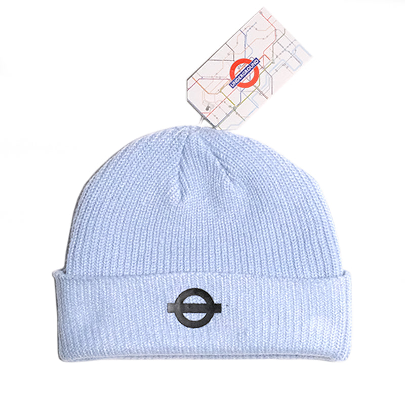 Underground Logo Cable Beanie - Powder Blue
