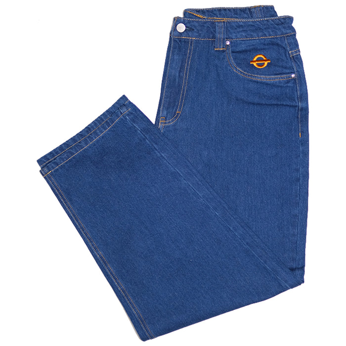 Underground Logo Drawstring Denim  - Indigo Blue